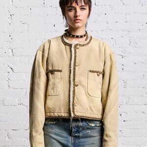 R13 Cropped jacket Khaki